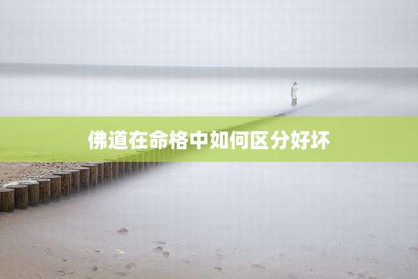 佛道在命格中如何区分好坏