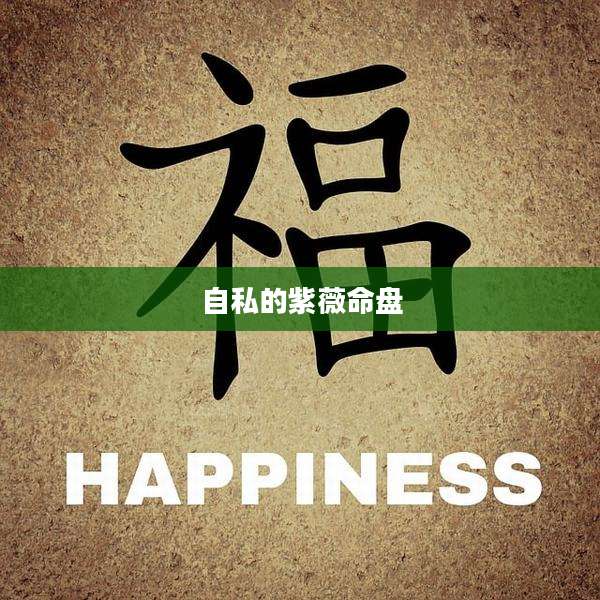 自私的紫薇命盘