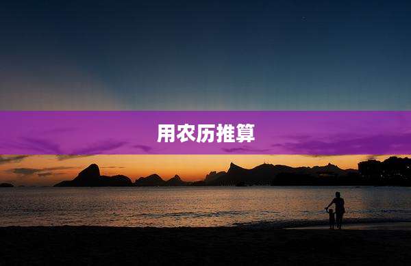 用农历推算