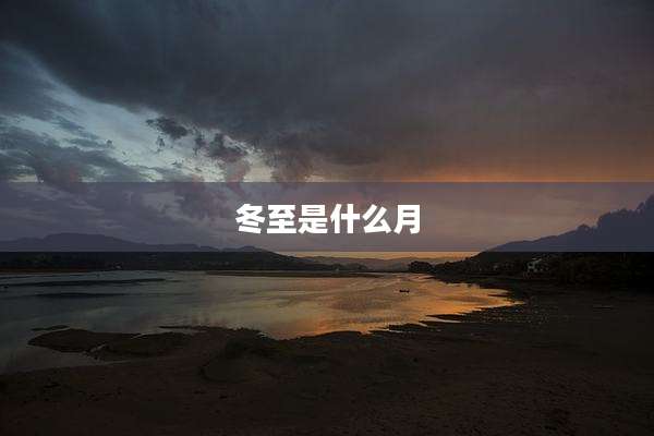 冬至是什么月