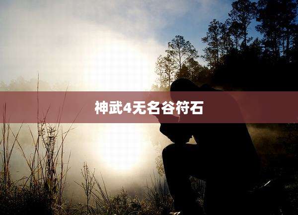 神武4无名谷符石