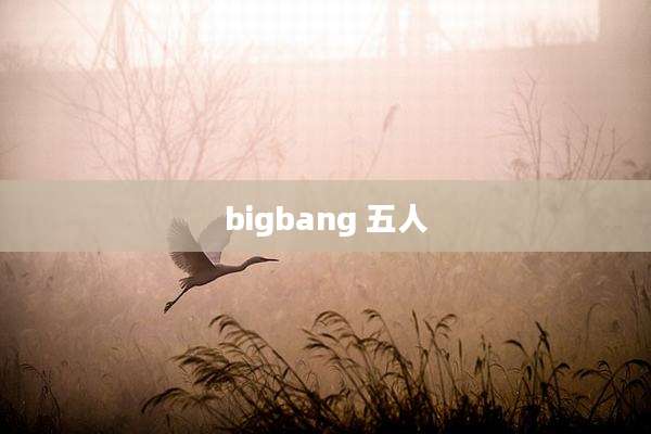bigbang 五人