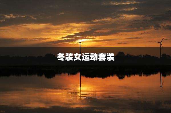 冬装女运动套装