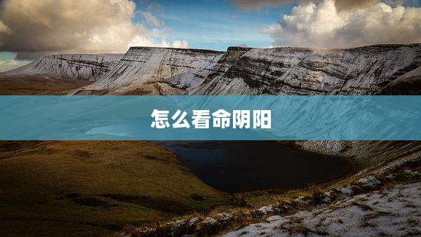 怎么看命阴阳