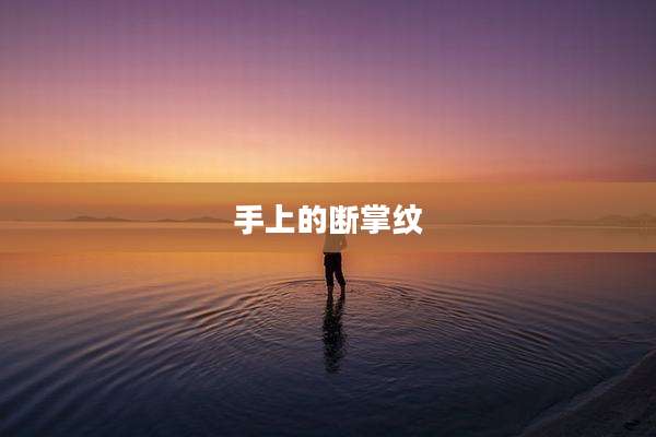 手上的断掌纹