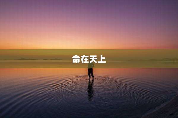 命在天上
