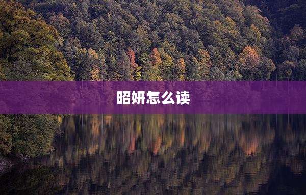 昭妍怎么读