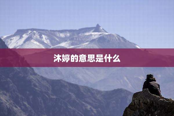 沐婷的意思是什么