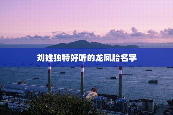 刘姓独特好听的龙凤胎名字