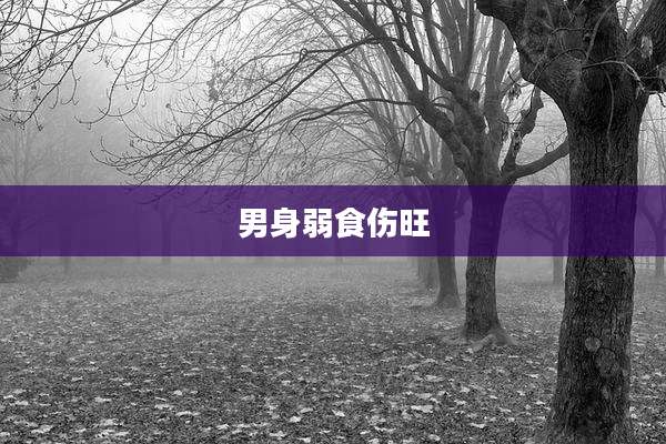 男身弱食伤旺