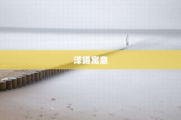 泽曦寓意