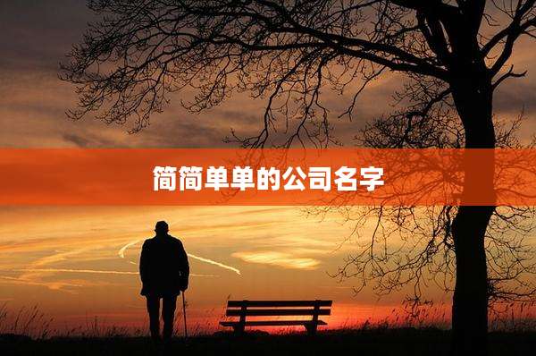 简简单单的公司名字