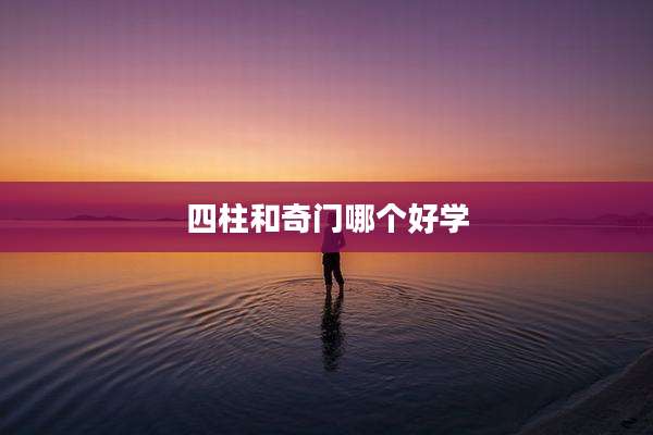 四柱和奇门哪个好学