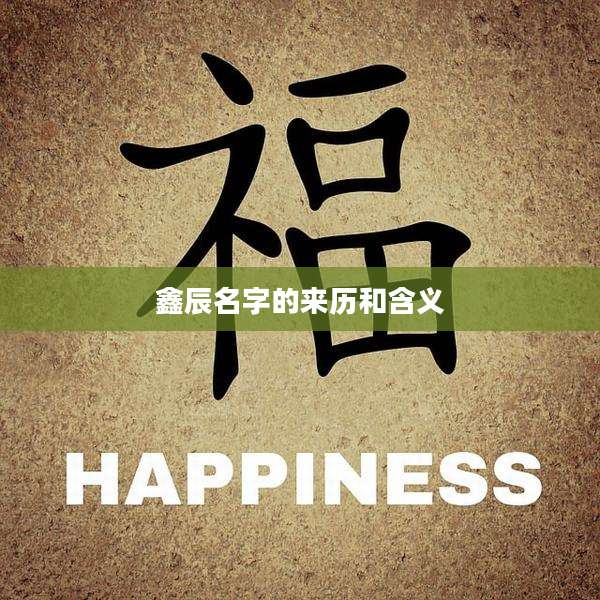 鑫辰名字的来历和含义