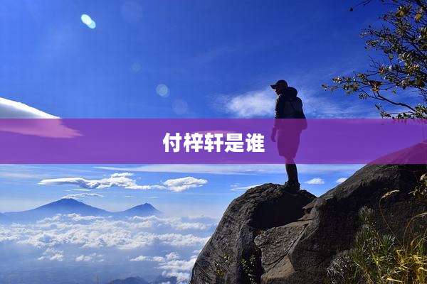 付梓轩是谁