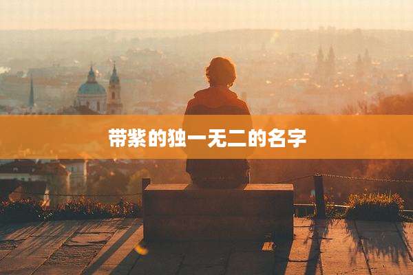 带紫的独一无二的名字