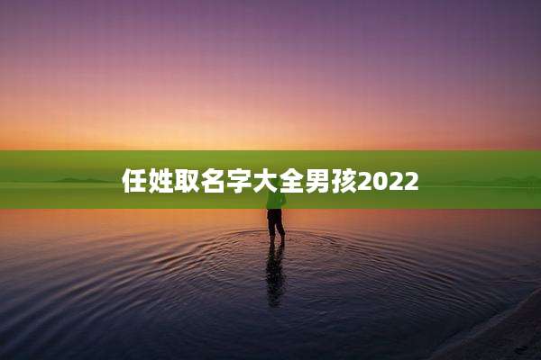 任姓取名字大全男孩2022