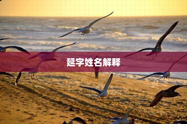 延字姓名解释