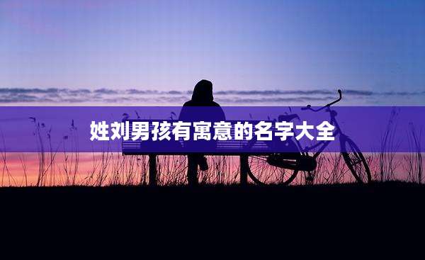 姓刘男孩有寓意的名字大全