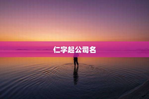 仁字起公司名