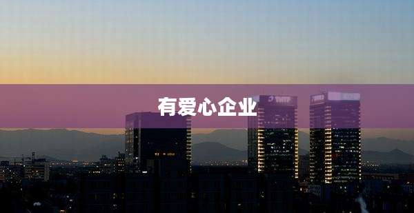 有爱心企业