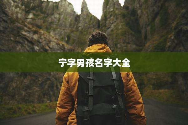 宁字男孩名字大全