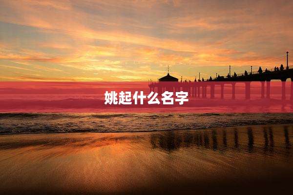 姚起什么名字