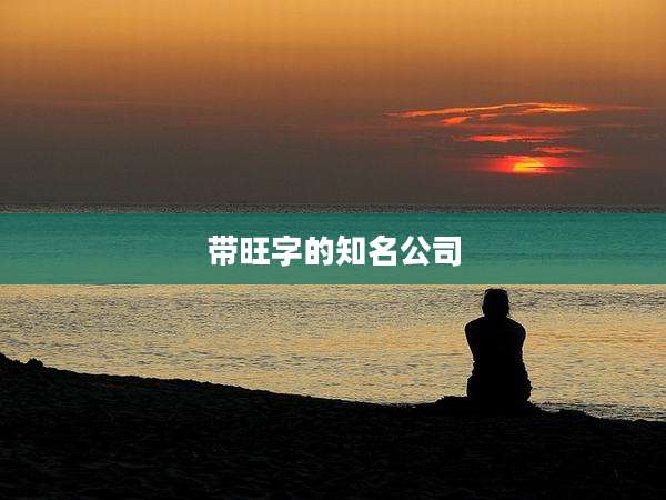带旺字的知名公司