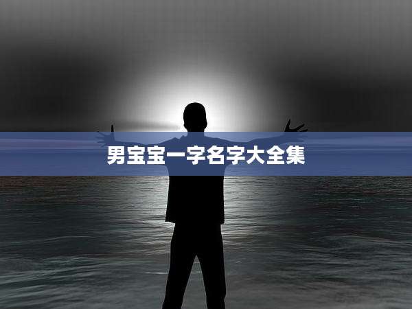 男宝宝一字名字大全集