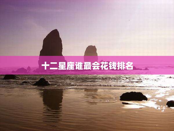 十二星座谁最会花钱排名