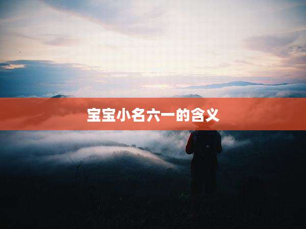 宝宝小名六一的含义