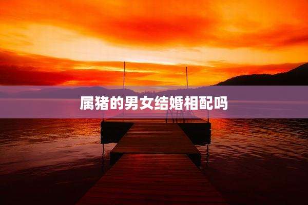 属猪的男女结婚相配吗