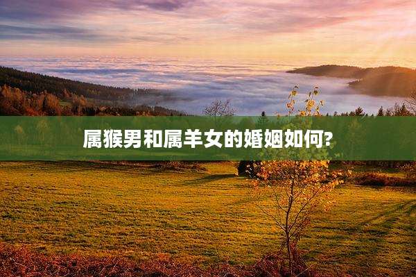属猴男和属羊女的婚姻如何?
