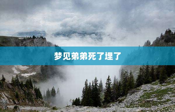 梦见弟弟死了埋了