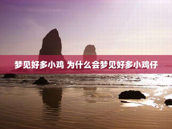 梦见好多小鸡 为什么会梦见好多小鸡仔