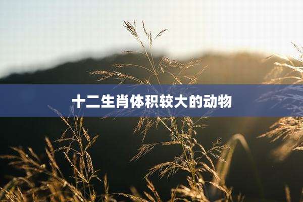 十二生肖体积较大的动物