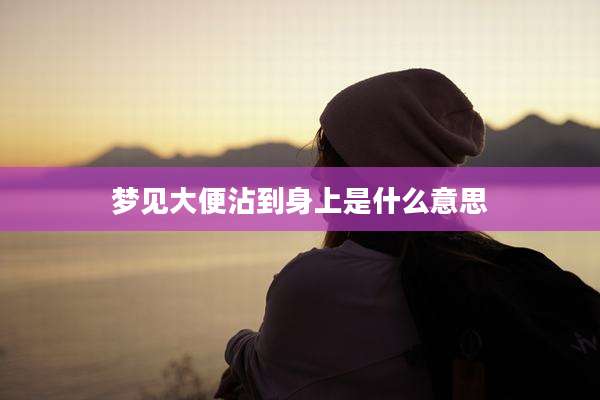 梦见大便沾到身上是什么意思