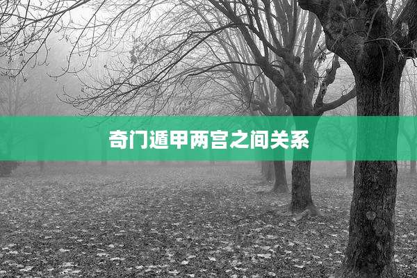 奇门遁甲两宫之间关系