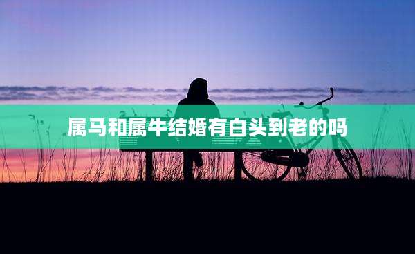 属马和属牛结婚有白头到老的吗