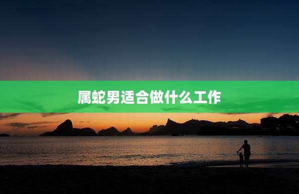 属蛇男适合做什么工作