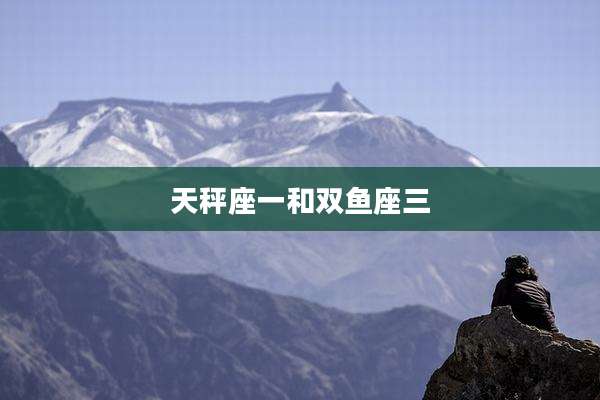 天秤座一和双鱼座三