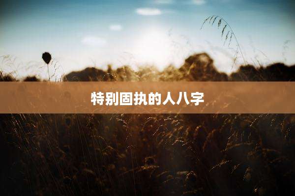 特别固执的人八字