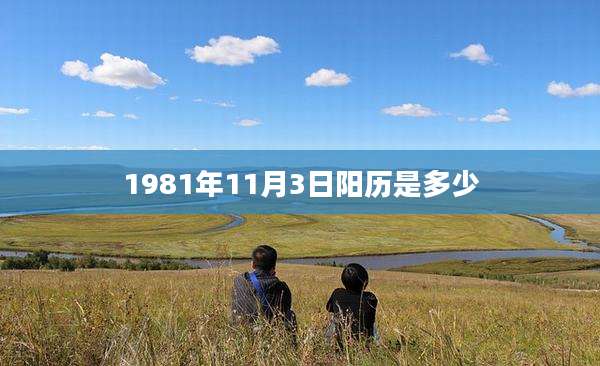 1981年11月3日阳历是多少