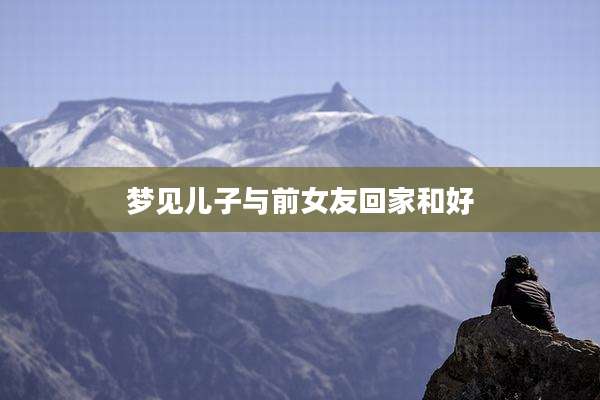 梦见儿子与前女友回家和好
