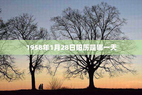 1958年1月28日阳历是哪一天