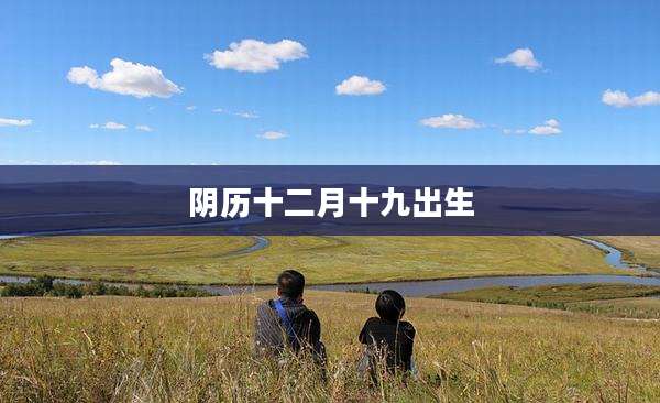 阴历十二月十九出生