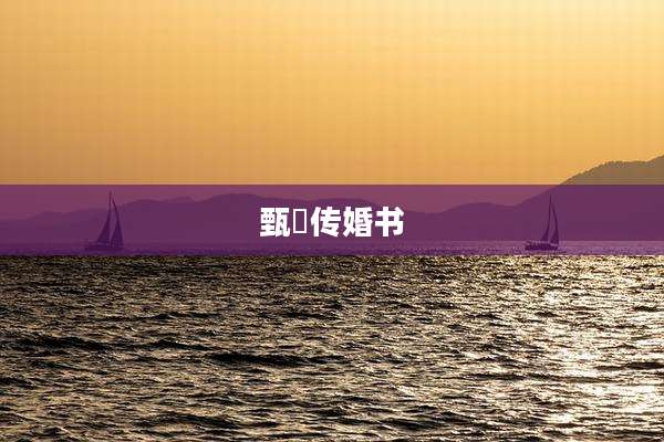 甄嬛传婚书