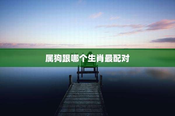 属狗跟哪个生肖最配对