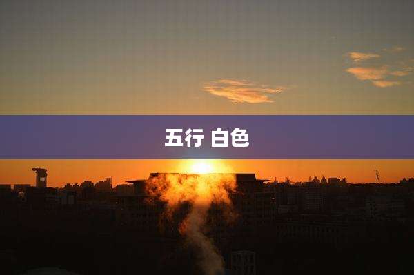 五行 白色