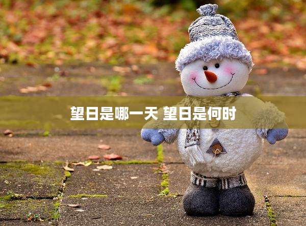 望日是哪一天 望日是何时